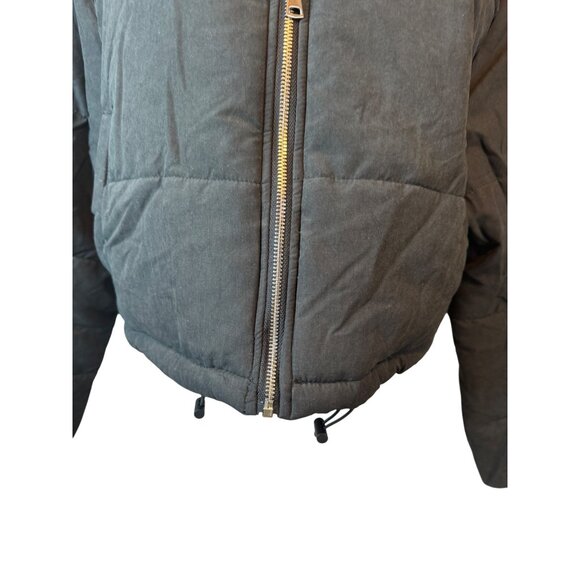 NWT PrettyLittleThing  Medium Black Puffer Jacket Polyester - Picture 5 of 12